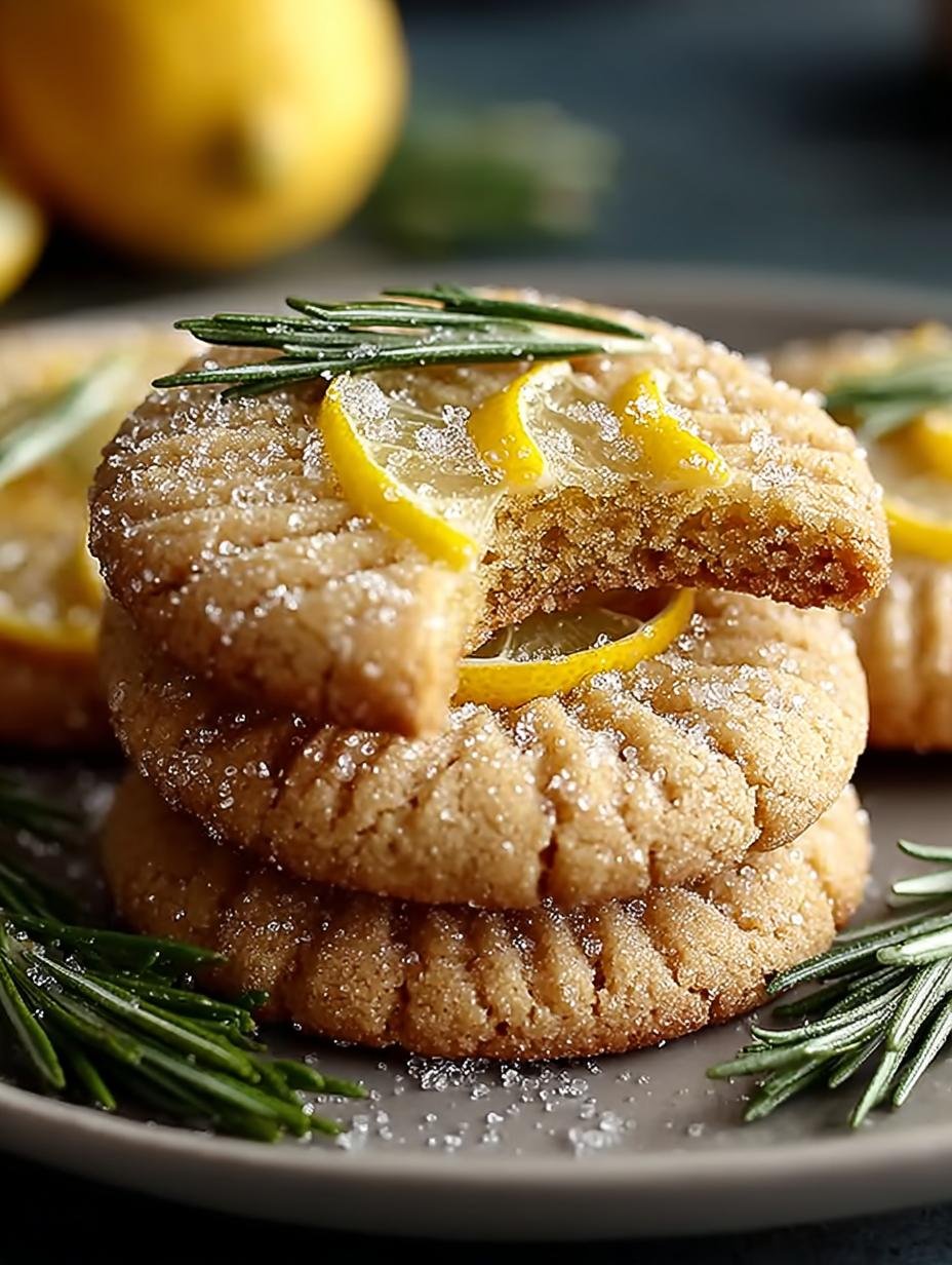 Delicious Rosemary Cookies with Lemon Sugar Recipe