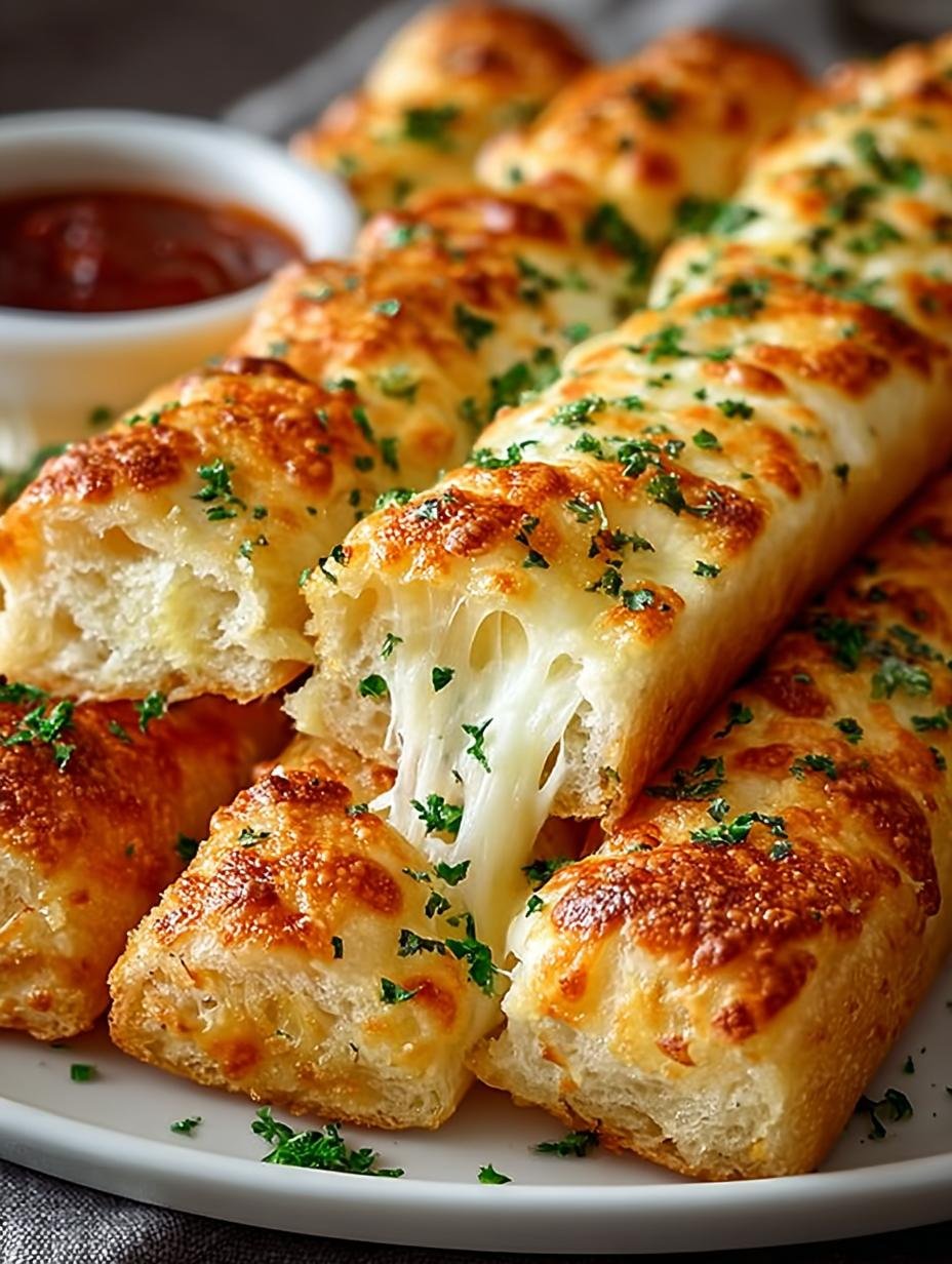 Sourdough Cheesy Breadsticks