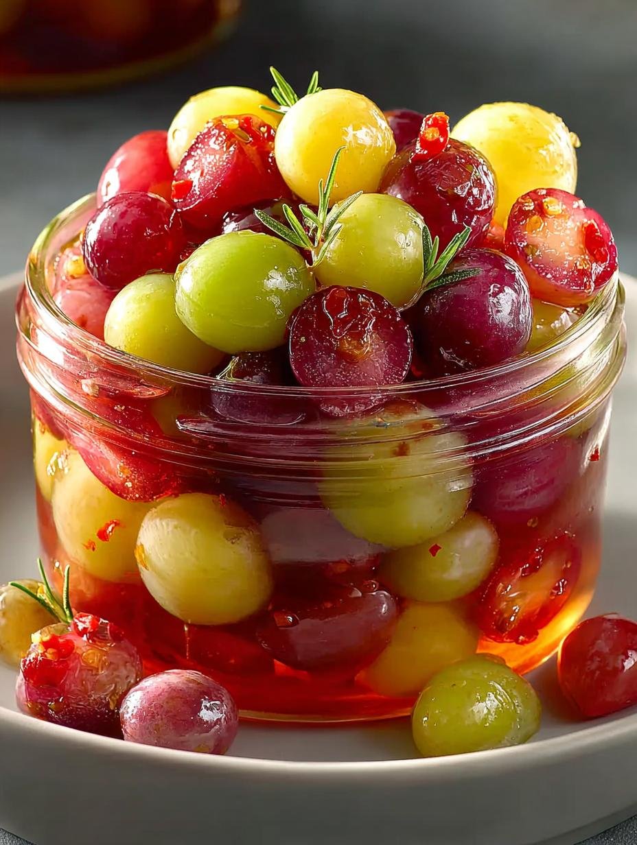 Delicious Spicy Pickled Grapes That Elevate Your Snacks - Spicy Pickled Grapes - main visual representation