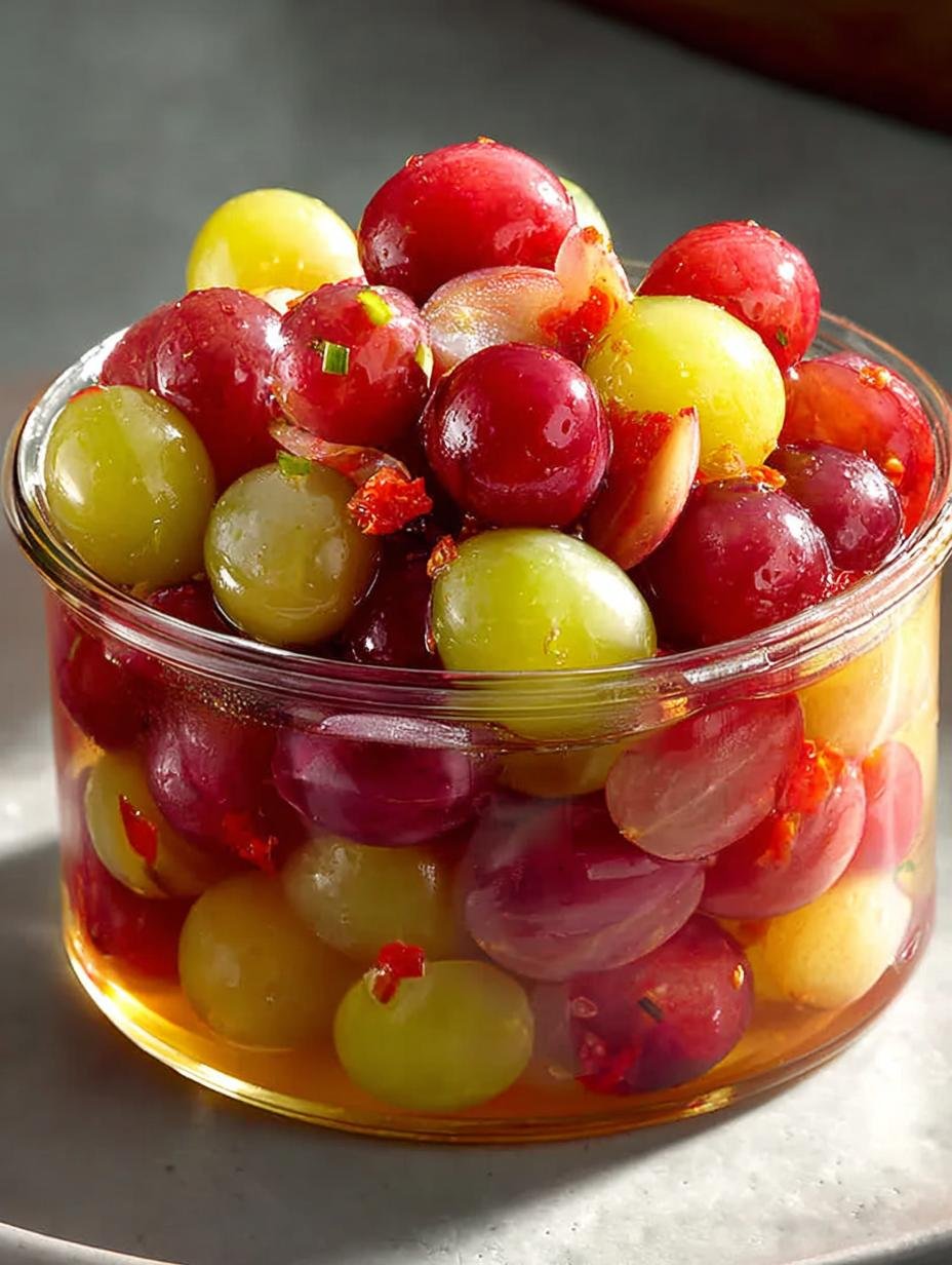 Delicious Spicy Pickled Grapes That Elevate Your Snacks - Spicy Pickled Grapes - additional detail