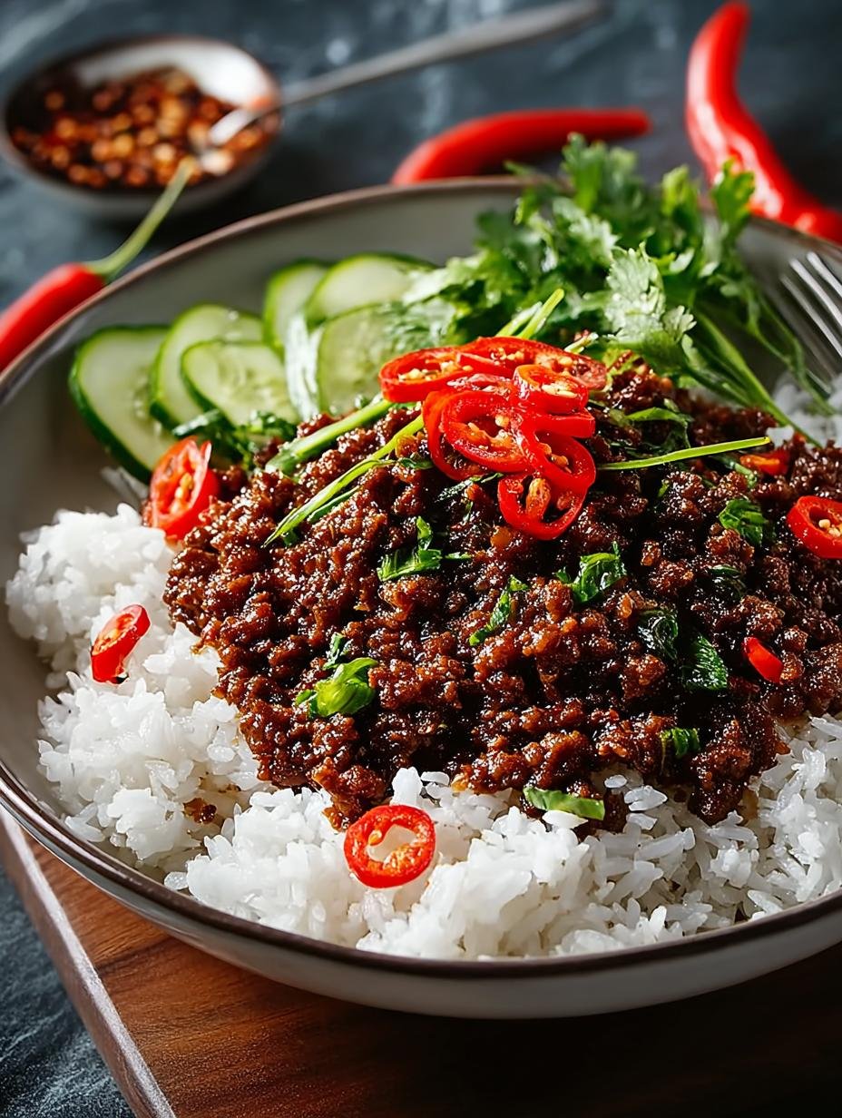 Sticky Ginger Beef Mince