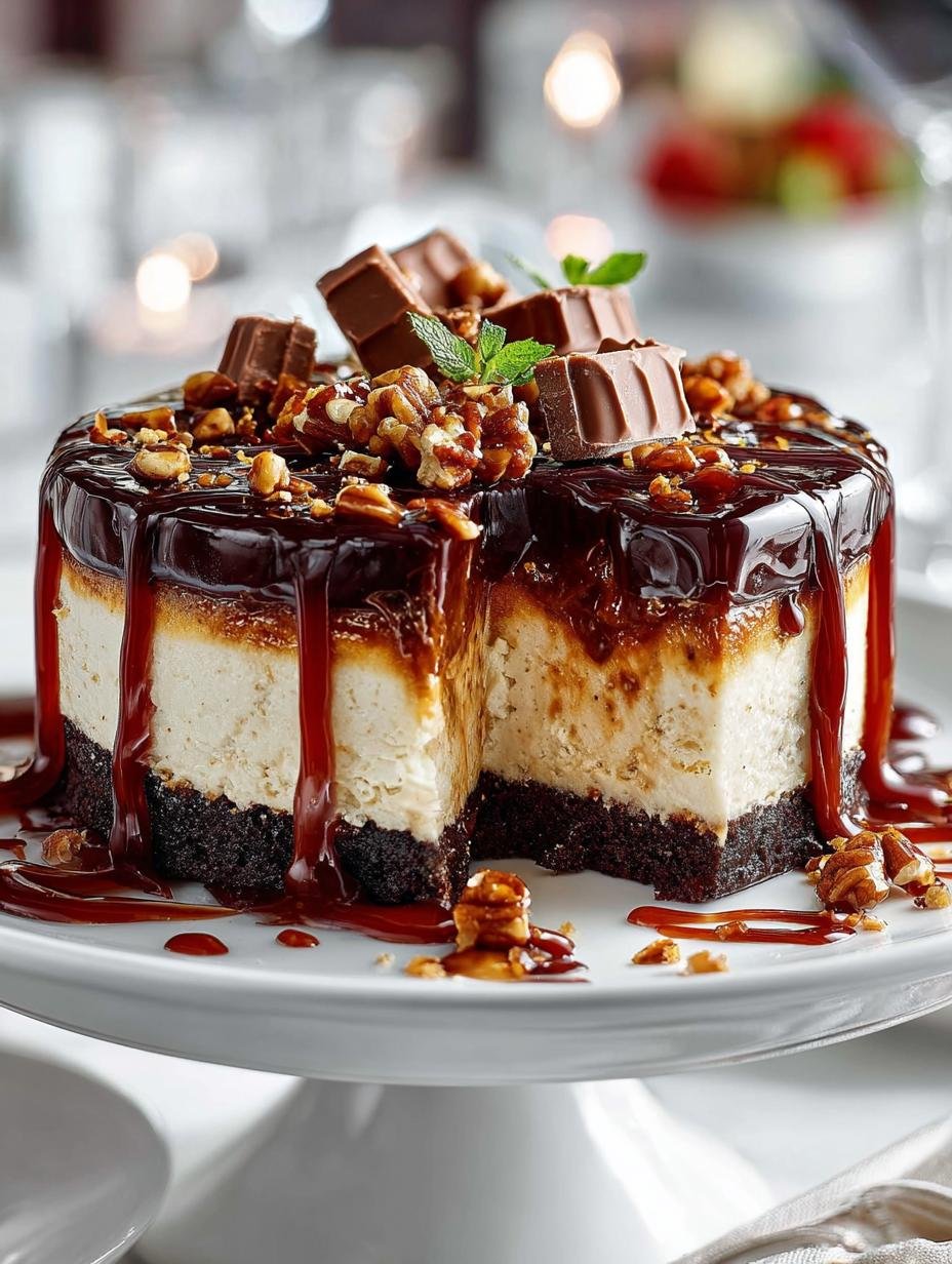 Turtle Cheesecake: 7 Layers of Irresistible Delight - Turtle Cheesecake - additional detail