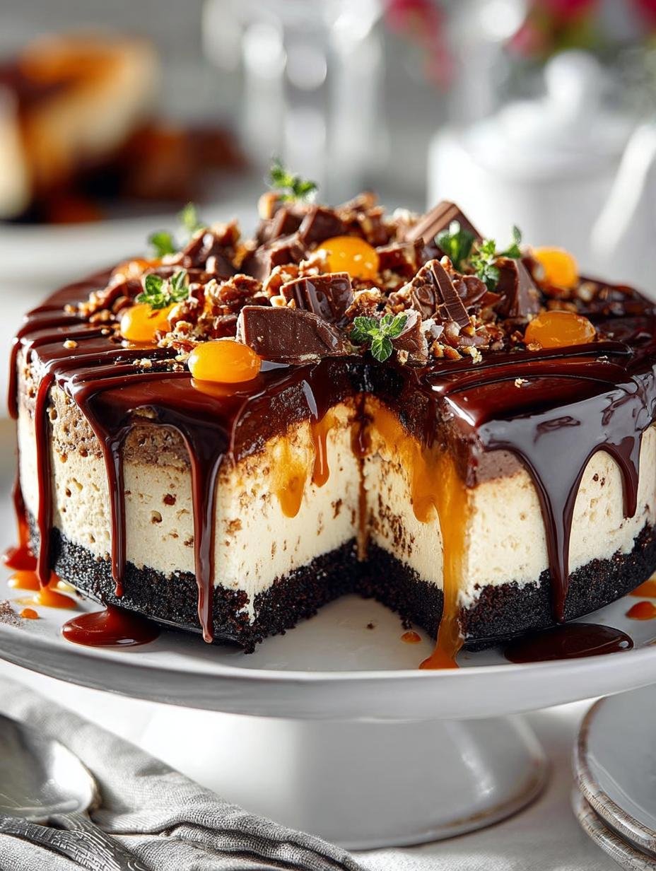 Turtle Cheesecake: 7 Layers of Irresistible Delight - Turtle Cheesecake - additional detail