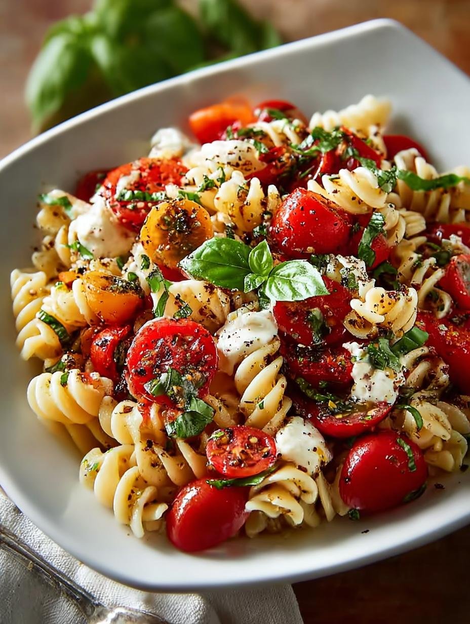 Bruschetta Pasta Salad: 5 Fresh Twists for Summertime Enjoyment - Bruschetta Pasta Salad - main visual representation