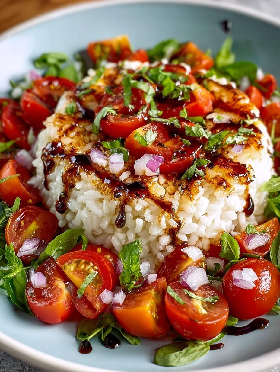 Delicious Caprese Rice Salad Recipe for Summer - Caprese Rice Salad - additional detail