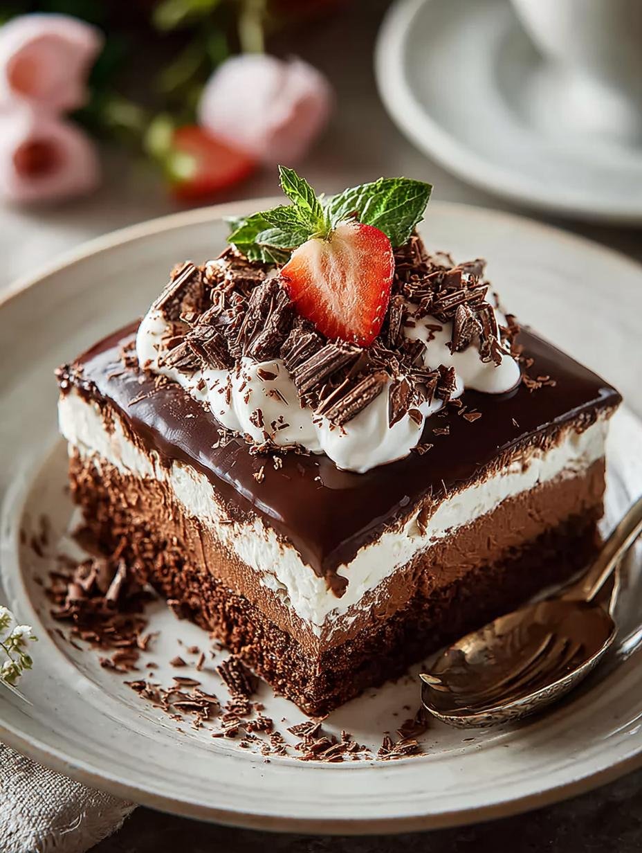 Ultimate Chocolate Delight: A No-Bake Layered Treat - Chocolate Delight - additional detail