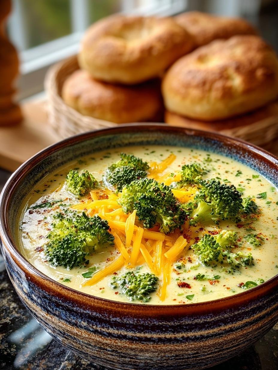 Delicious Creamy Broccoli Cheddar Soup in 40 Minutes - Creamy Broccoli Cheddar Soup - additional detail