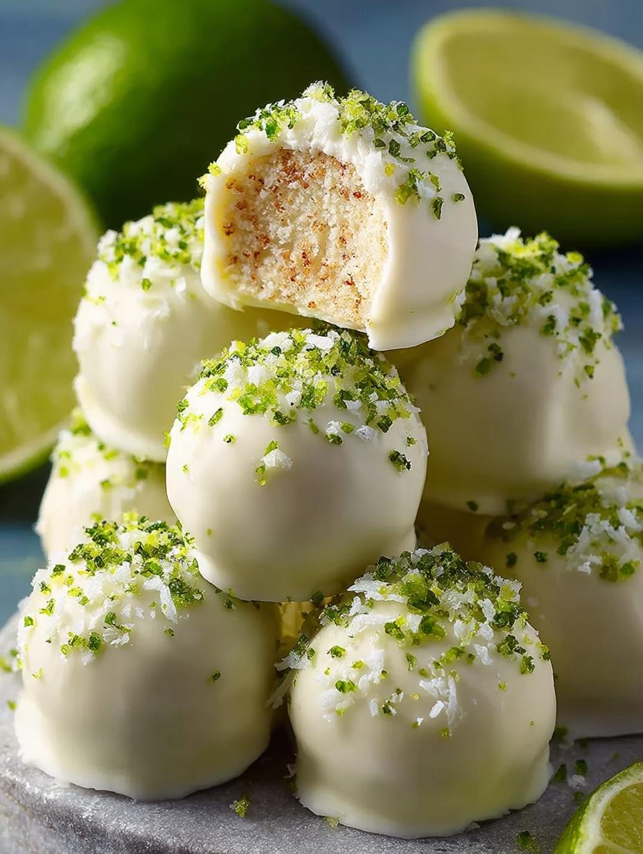 Creamy Key Lime Truffles That Brighten Your Summer Days - Creamy Key Lime Truffles - main visual representation