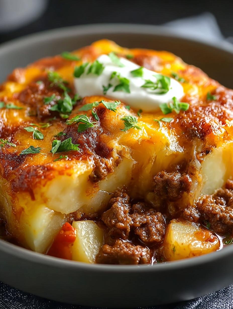 Crockpot Hamburger Potato Casserole: 7 Delicious Steps - Crockpot Hamburger Potato Casserole - additional detail
