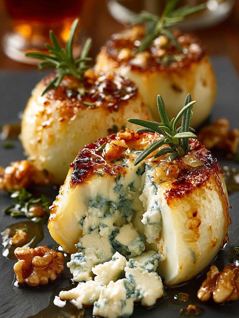 Elegant Blue Cheese Stuffed Pears: A Luxurious Treat - Elegant Blue Cheese Stuffed - main visual representation