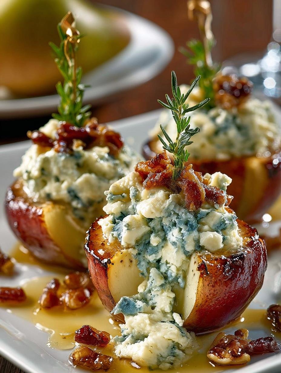 Elegant Blue Cheese Stuffed Pears: A Luxurious Treat - Elegant Blue Cheese Stuffed - additional detail