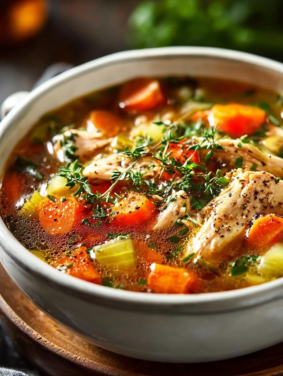 Hearty Chicken Veggie Soup for Cozy Nights - Hearty Chicken Veggie Soup - main visual representation