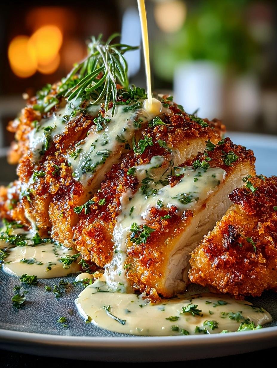 Irresistible Crispy Parmesan Chicken with Garlic Sauce