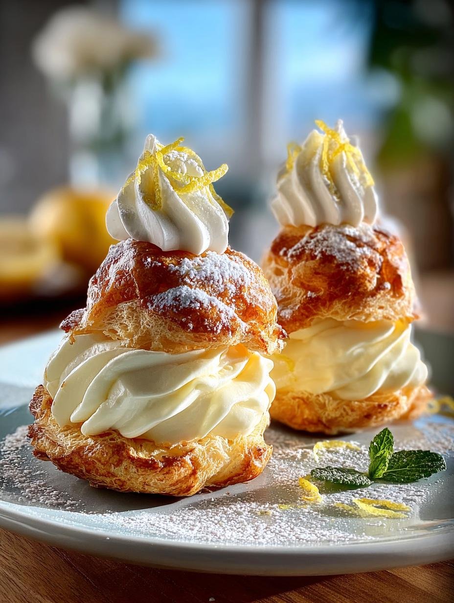 Irresistible Limoncello Mascarpone Profiteroles Delight - Irresistible Limoncello Mascarpone Profiteroles - main visual representation