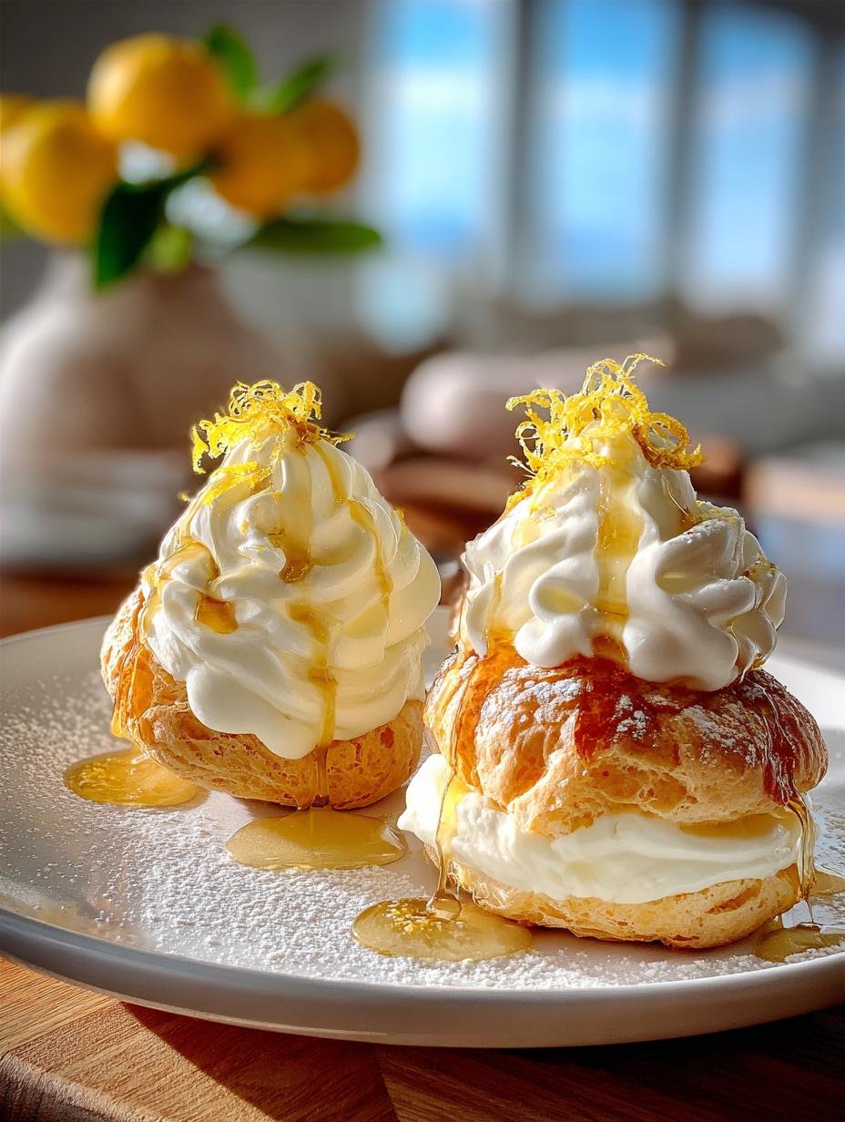 Irresistible Limoncello Mascarpone Profiteroles Delight - Irresistible Limoncello Mascarpone Profiteroles - additional detail