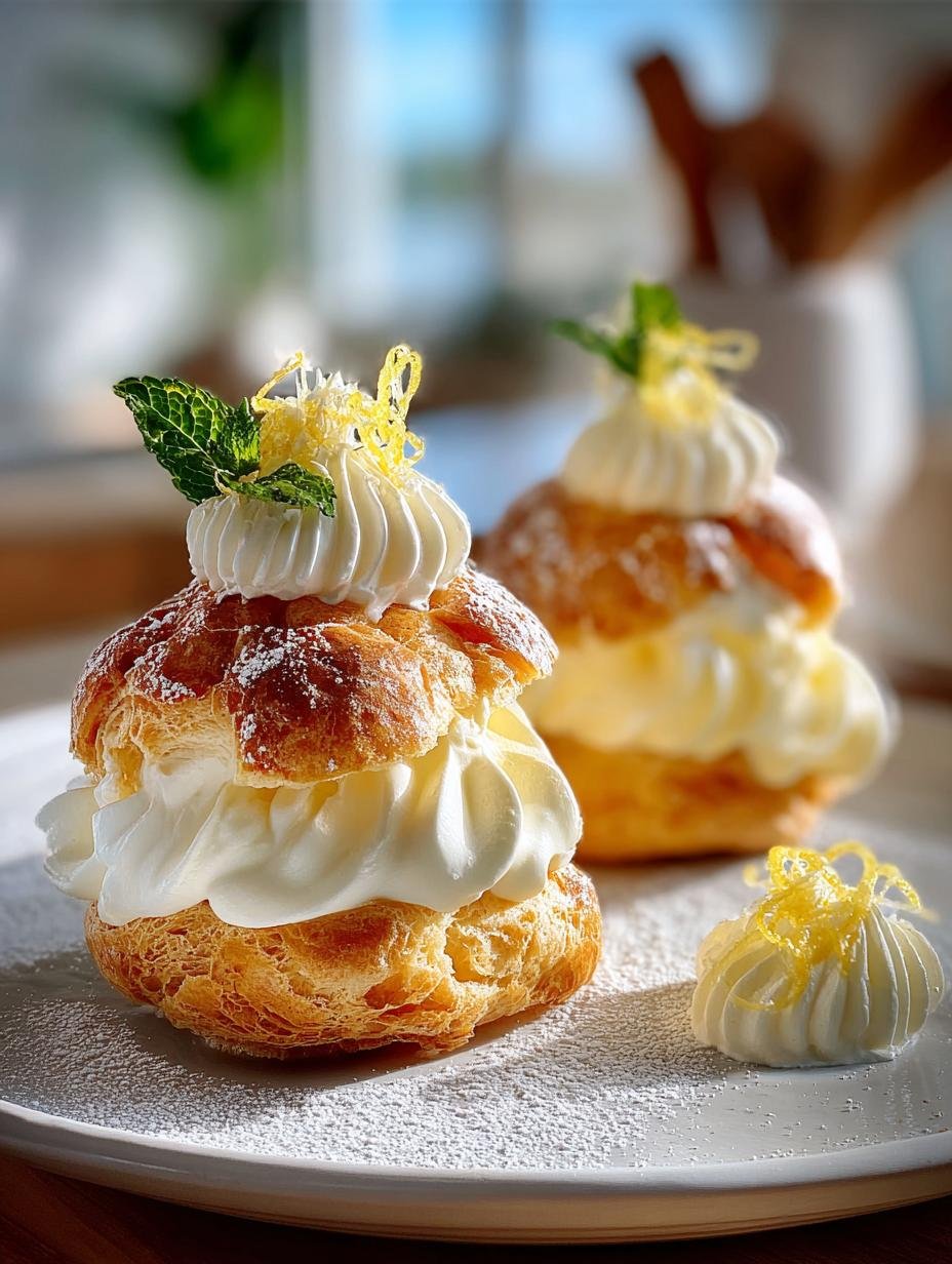 Irresistible Limoncello Mascarpone Profiteroles Delight