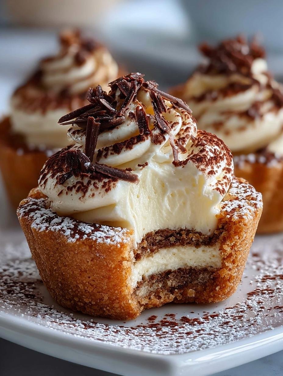 Irresistible Tiramisu Cookie Cups: 12 Heavenly Bites - Irresistible Tiramisu Cookie Cups - main visual representation