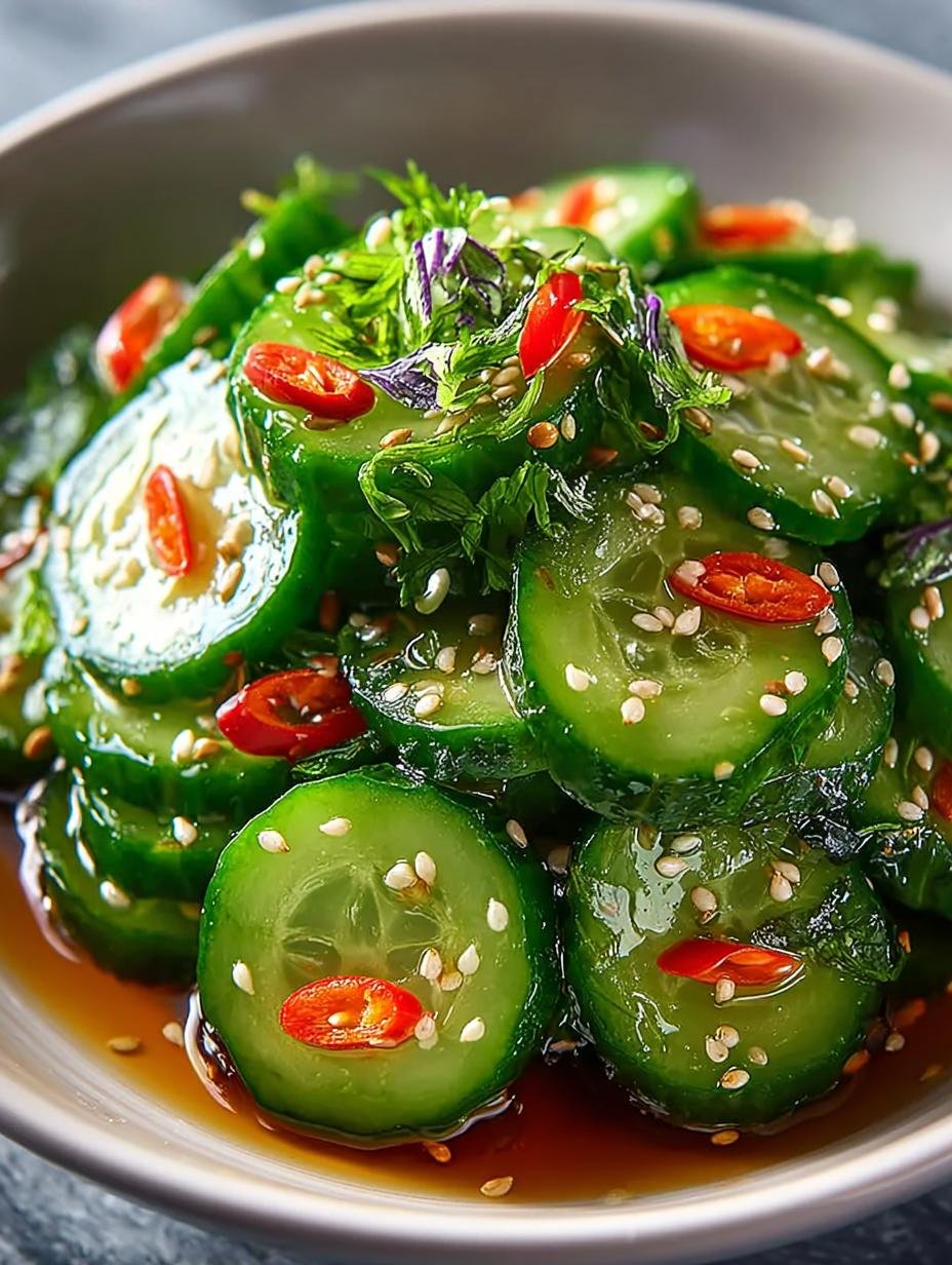Keto Asian Cucumber Salad
