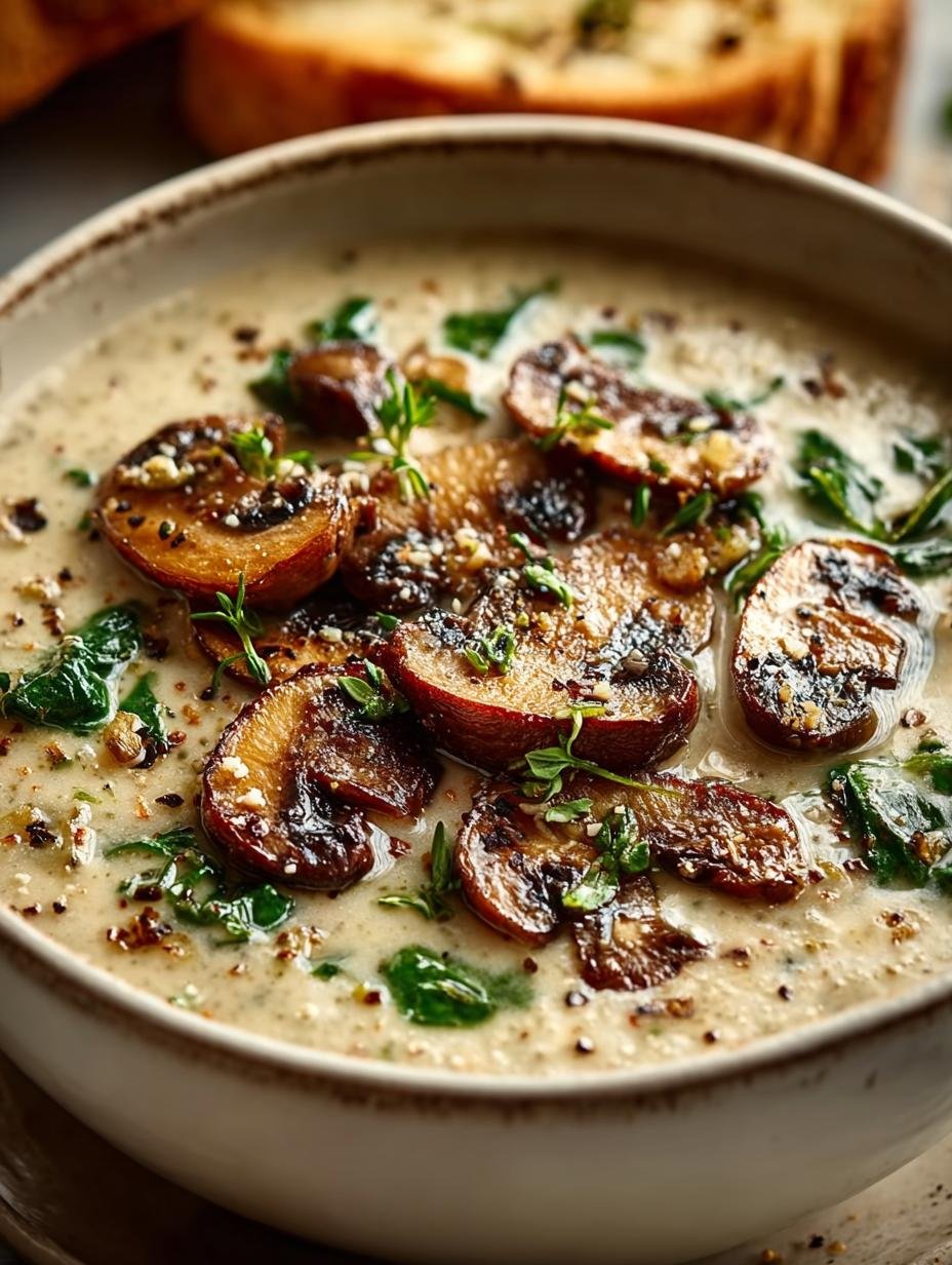 Keto Creamy Mushroom Soup