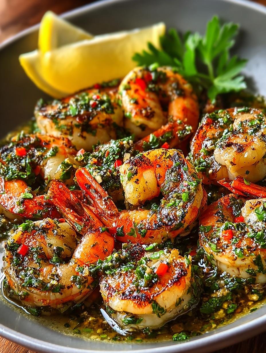 Pan Seared Chimichurri Shrimp: A Zesty Delight - Pan Seared Chimichurri Shrimp - main visual representation