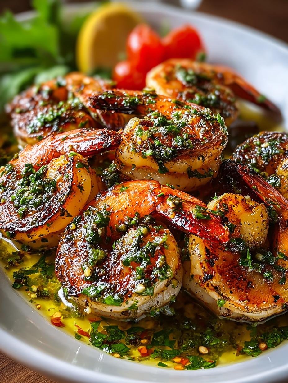 Pan Seared Chimichurri Shrimp: A Zesty Delight - Pan Seared Chimichurri Shrimp - additional detail