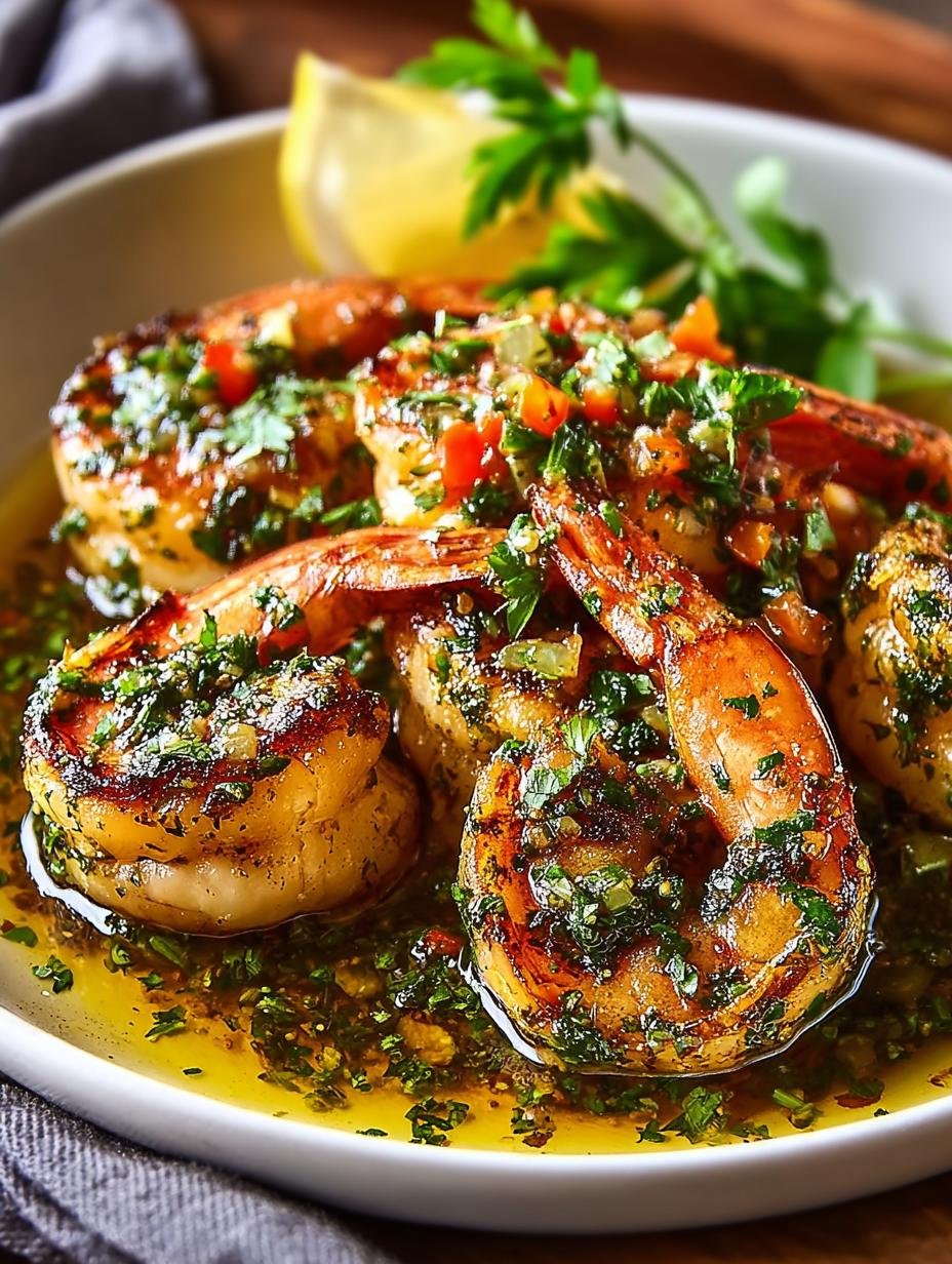 Pan Seared Chimichurri Shrimp