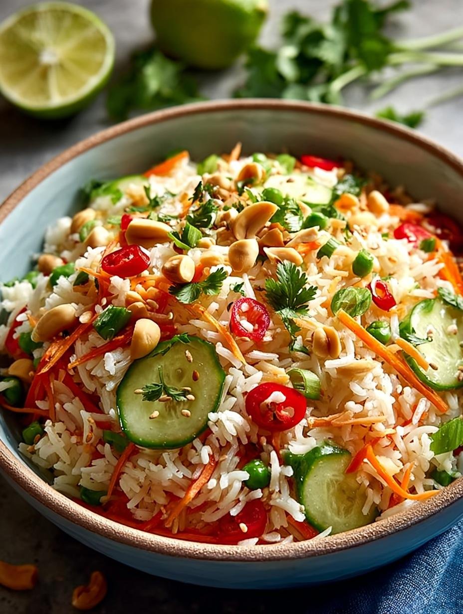 Delicious Peanut Sesame Rice Salad for Every Occasion - Peanut Sesame Rice Salad - main visual representation