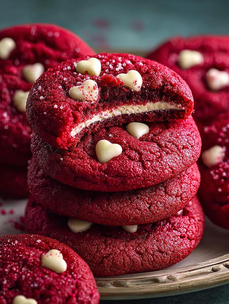 Chewy Red Velvet Cookies Recipe for Sweet Celebrations - Red Velvet Cookies - main visual representation