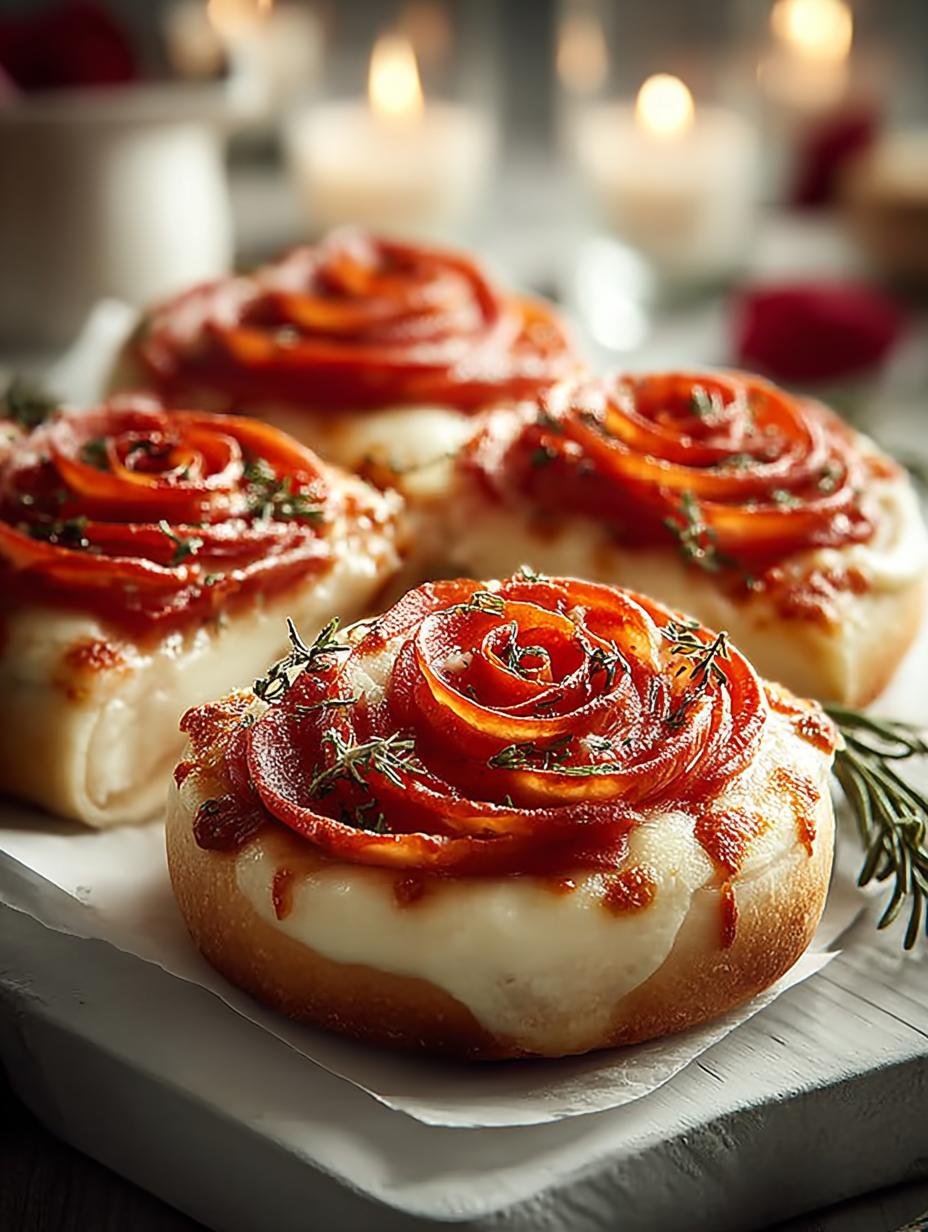 Romantic Pizza Roses Valentines