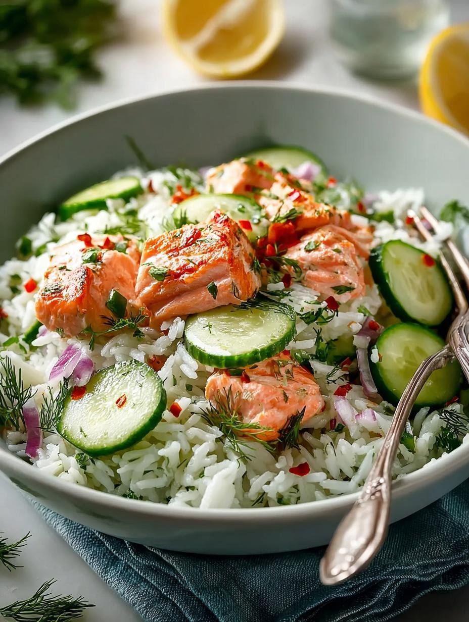 Salmon Cucumber Rice Salad: 7 Healthy Ingredients You Need - Salmon Cucumber Rice Salad - additional detail