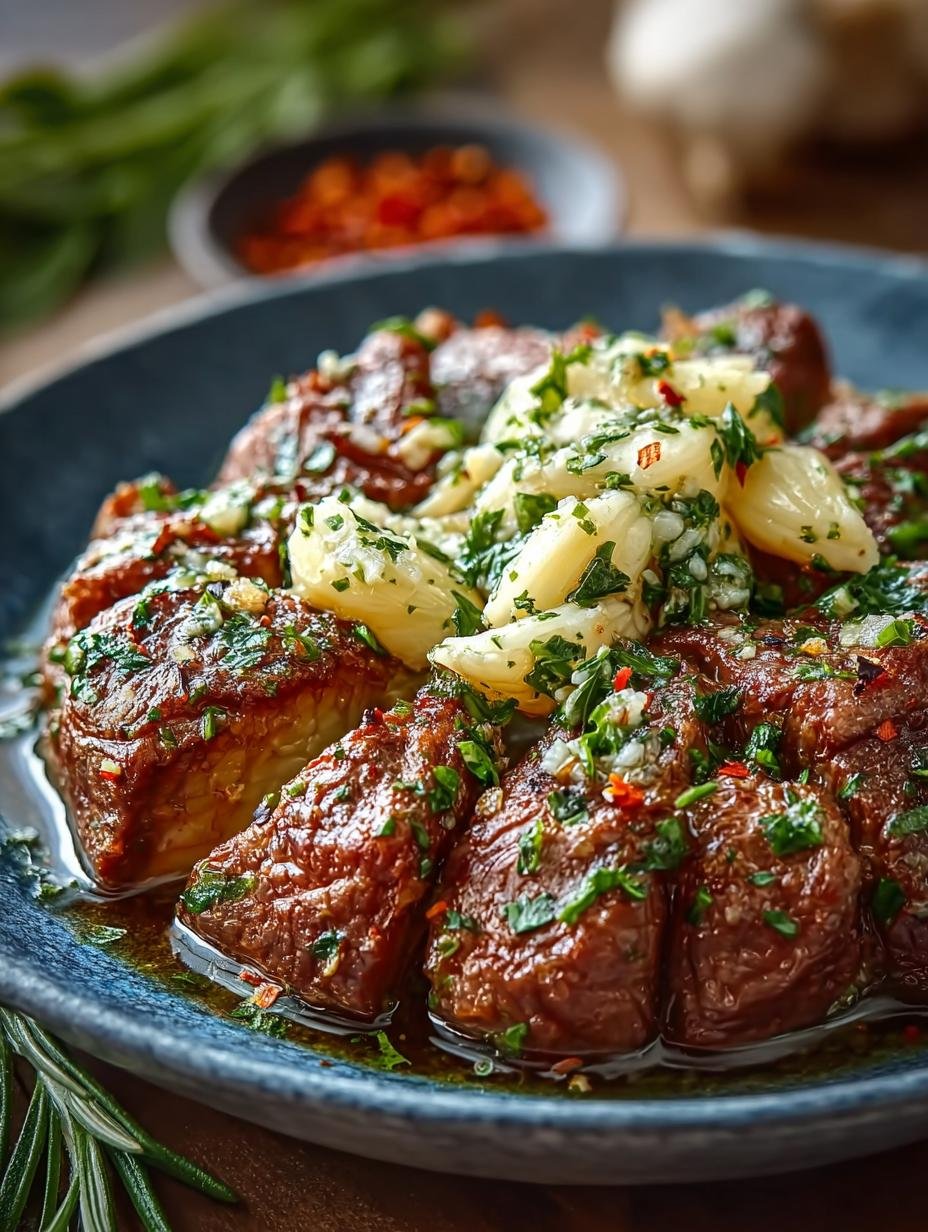 Slow Cooker Garlic Butter