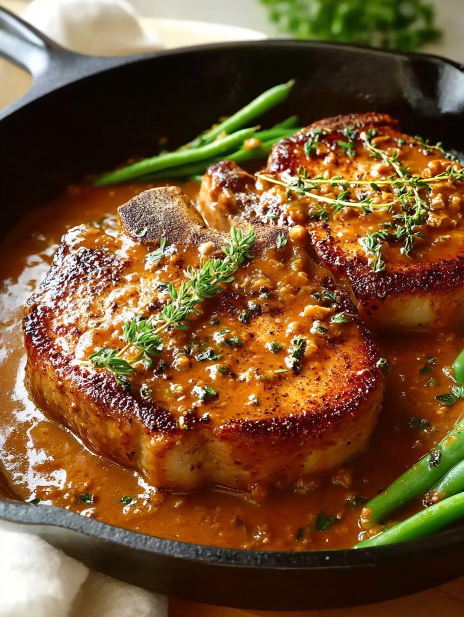 Irresistible Smothered Pork Chops with Cajun Flavor - Smothered Pork Chops - main visual representation