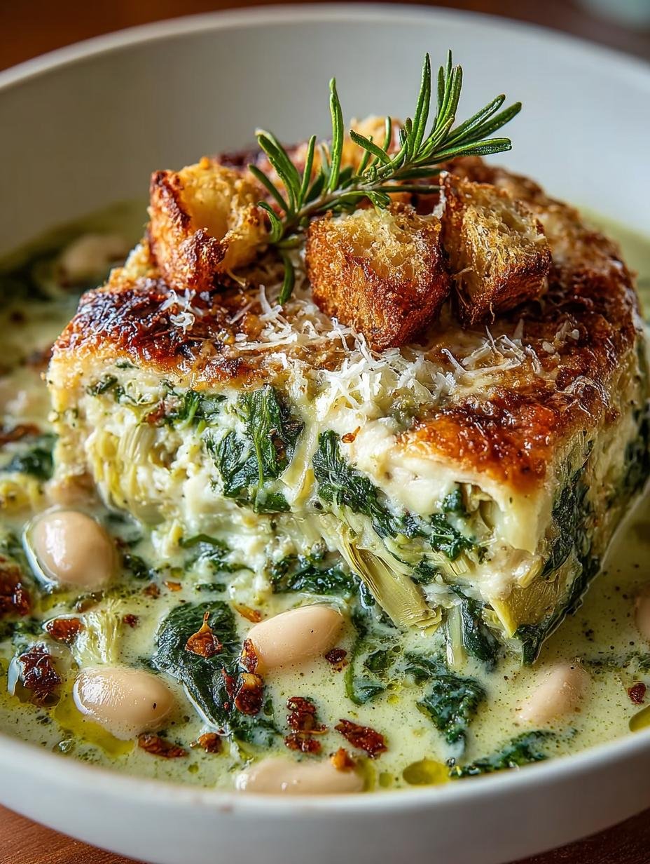 Delicious Spinach Artichoke White Bean Soup Recipe
