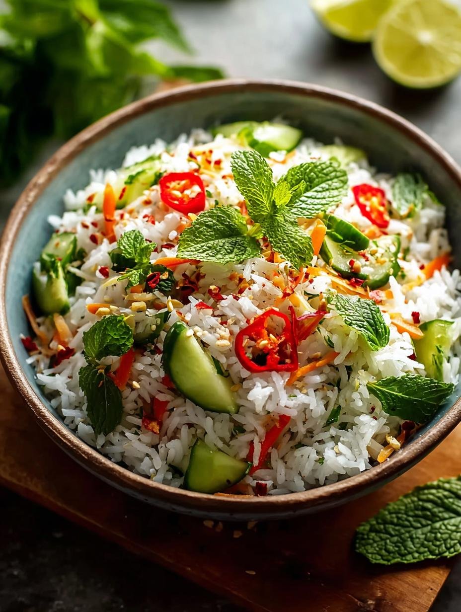 Delicious Thai Coconut Rice Salad Recipe for Summer - Thai Coconut Rice Salad - main visual representation