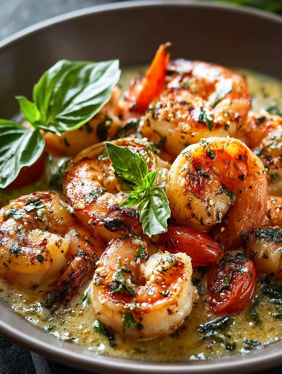 Savory Tuscan Shrimp in Creamy Garlic Sauce - Tuscan Shrimp - additional detail