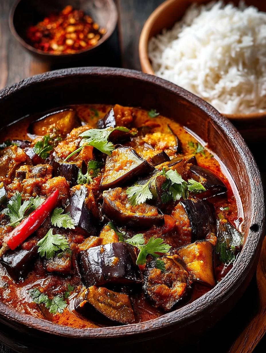 Aubergine Curry: 5 Steps to a Flavorful Vegan Delight - Aubergine Curry - main visual representation