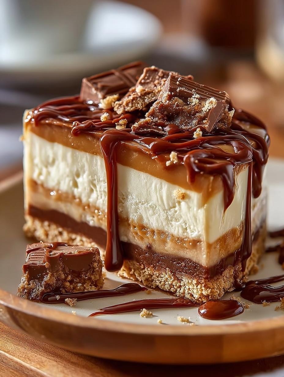 Bake Twix Cheesecake Dessert: 7 Irresistible Layers - Bake Twix Cheesecake Dessert - additional detail