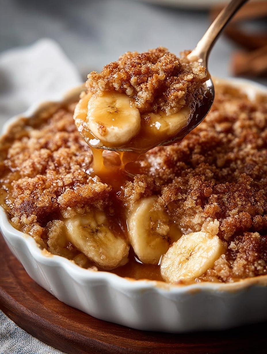 Delicious Banana Cobbler with Walnut Crumble to Savor - Banana Cobbler - main visual representation