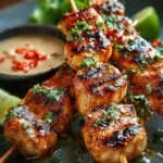 Bang Bang Chicken Skewers
