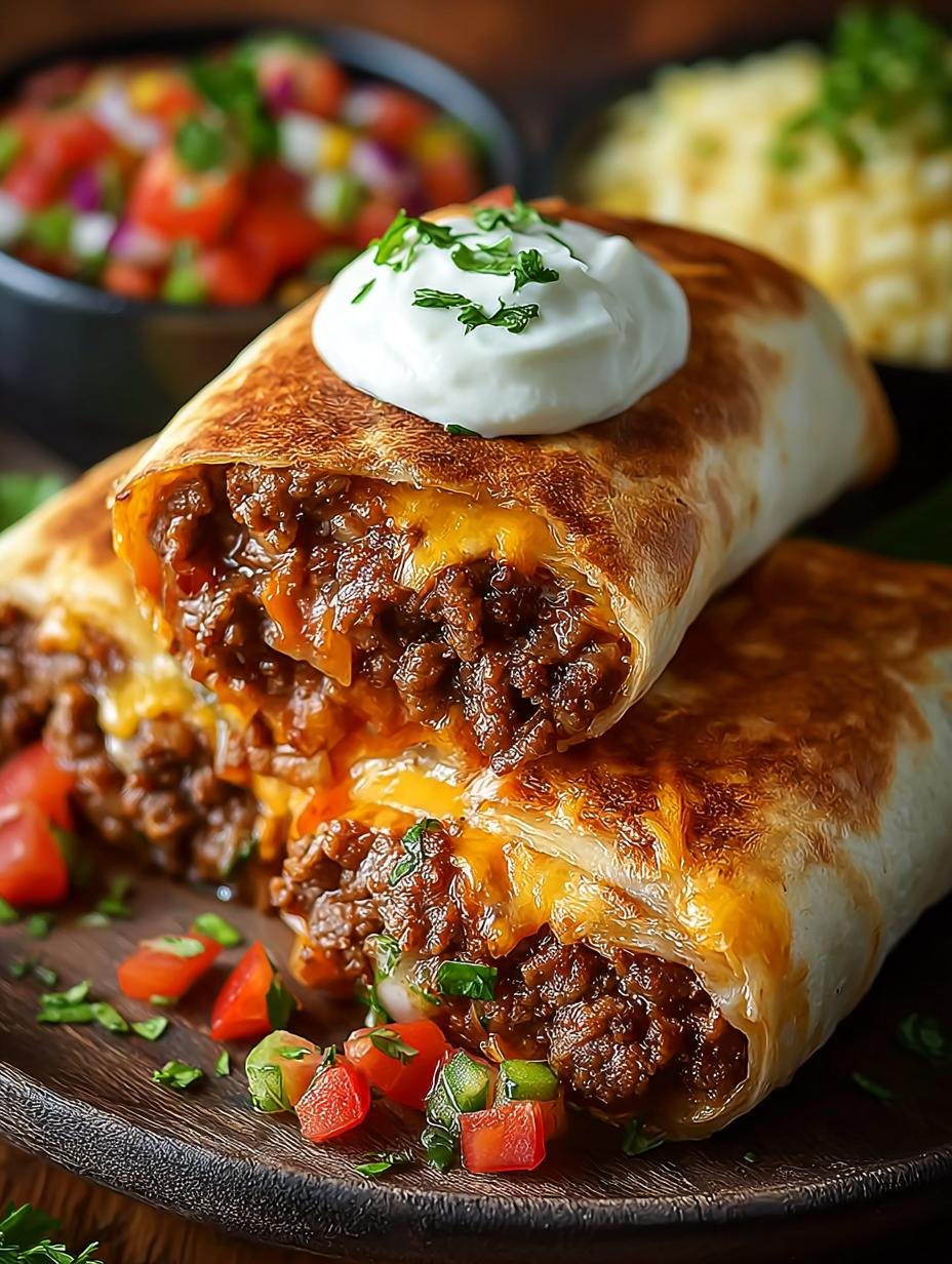 Mouthwatering Beef Cheese Chimichangas Recipe You’ll Love - Beef Cheese Chimichangas - main visual representation