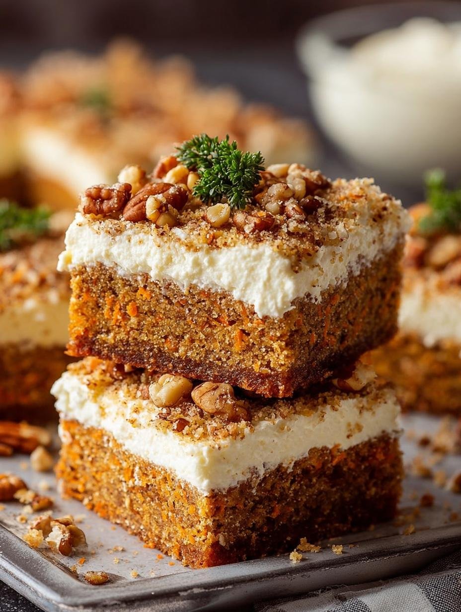 Delicious Carrot Cake Blondies with Cream Cheese Frosting