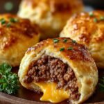 Cheesy Beef Biscuit Bombs
