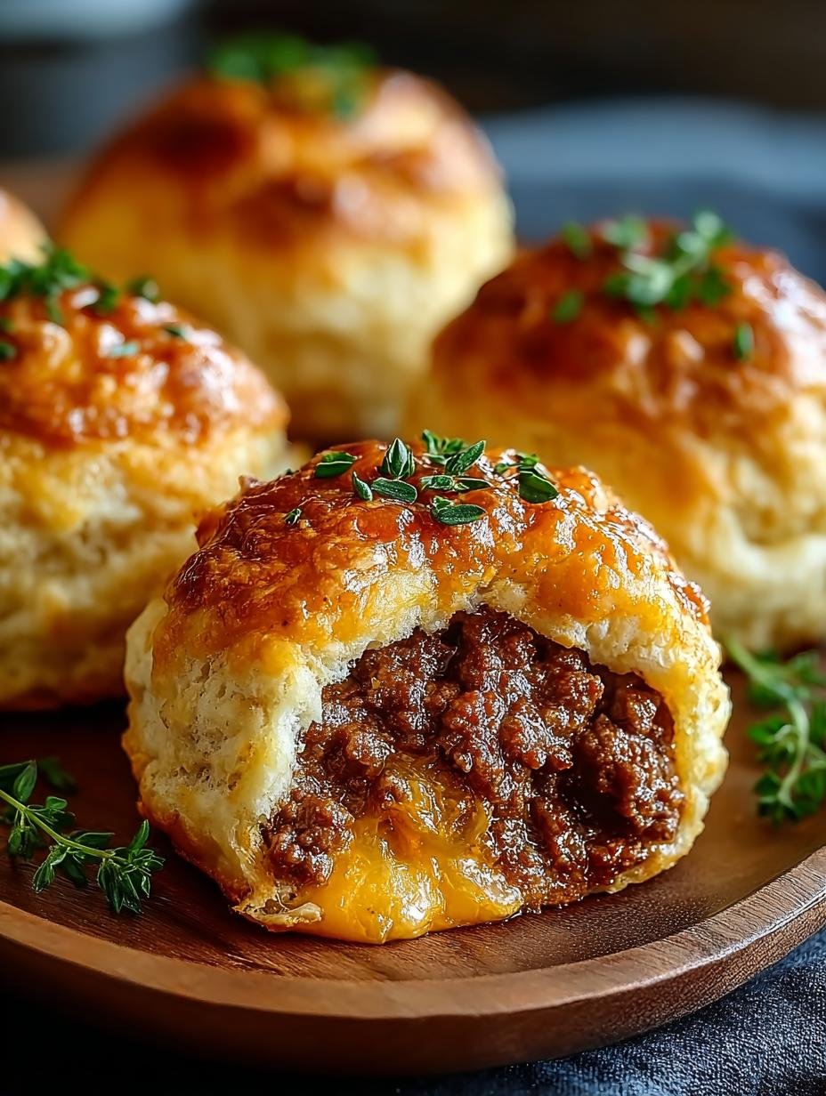 Cheesy Beef Biscuit Bombs: 12 Irresistible Bites to Enjoy - Cheesy Beef Biscuit Bombs - additional detail