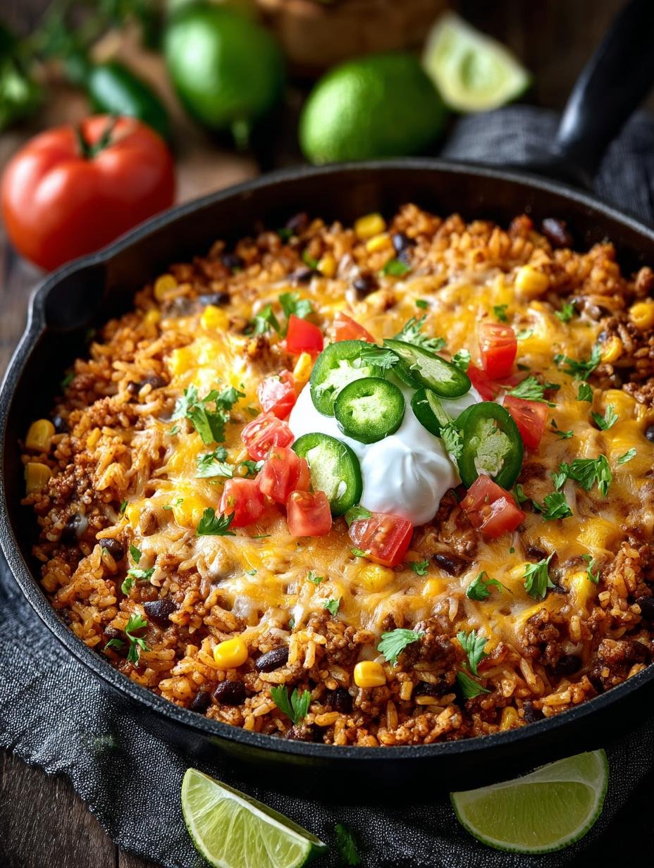Cheesy Taco Rice Skillet: 5 Reasons You'll Love It - Cheesy Taco Rice Skillet - main visual representation