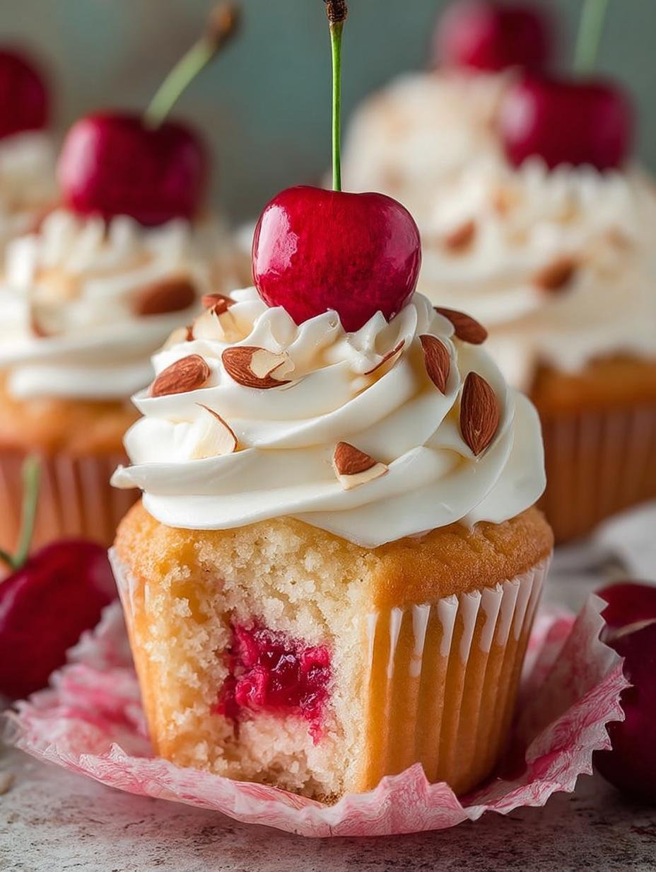 Delicious Cherry Almond Cupcakes for Special Occasions - Cherry Almond Cupcakes - additional detail