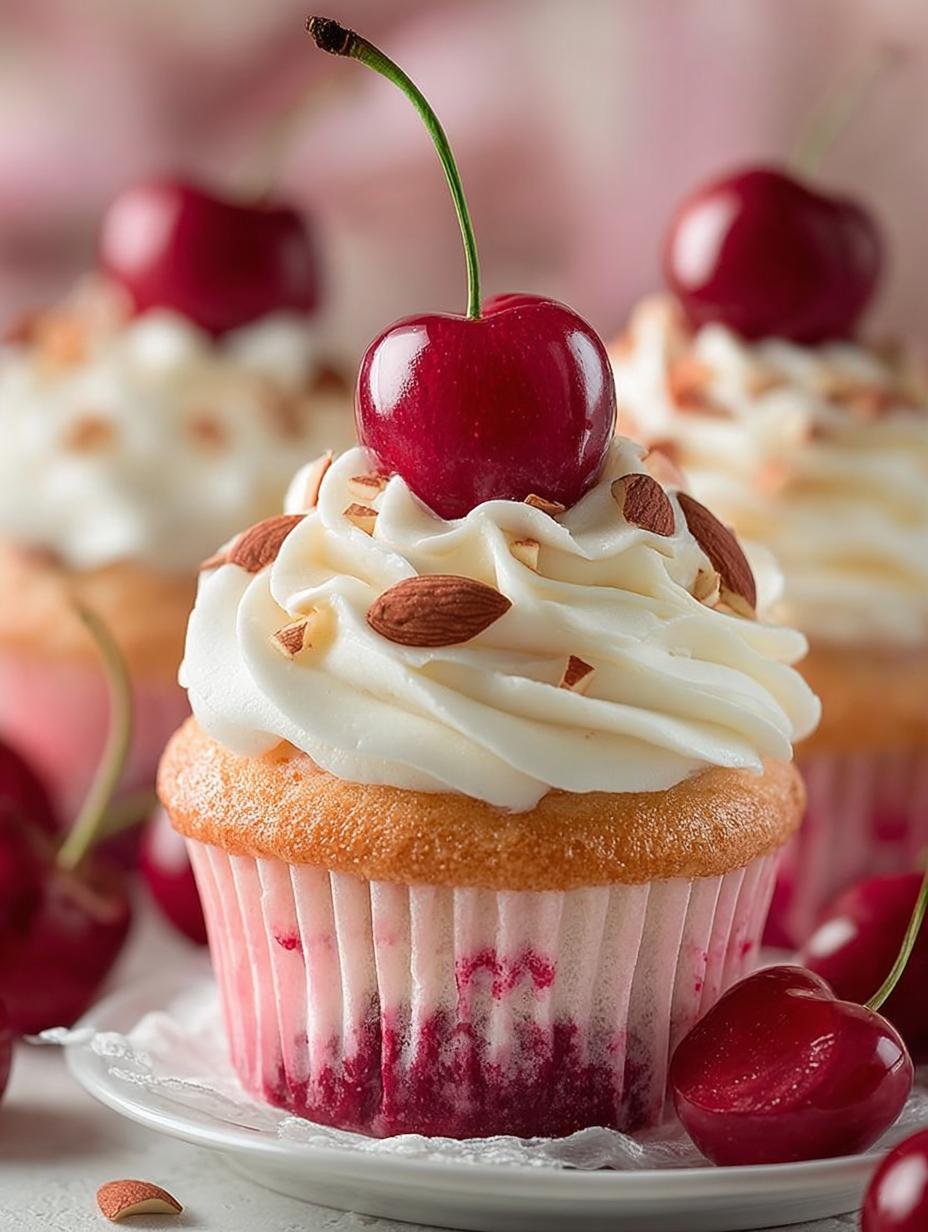 Delicious Cherry Almond Cupcakes for Special Occasions