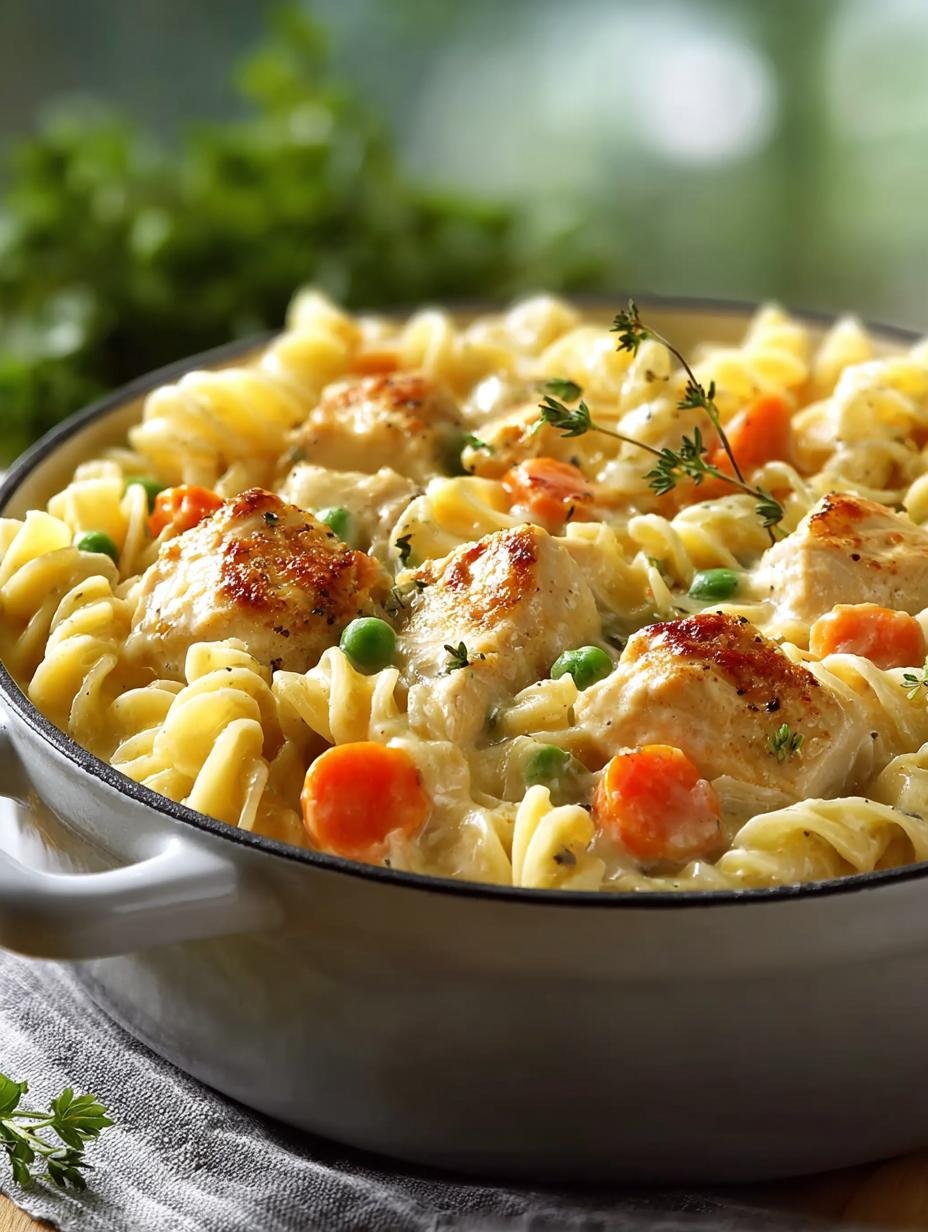 Chicken Pot Pie Pasta
