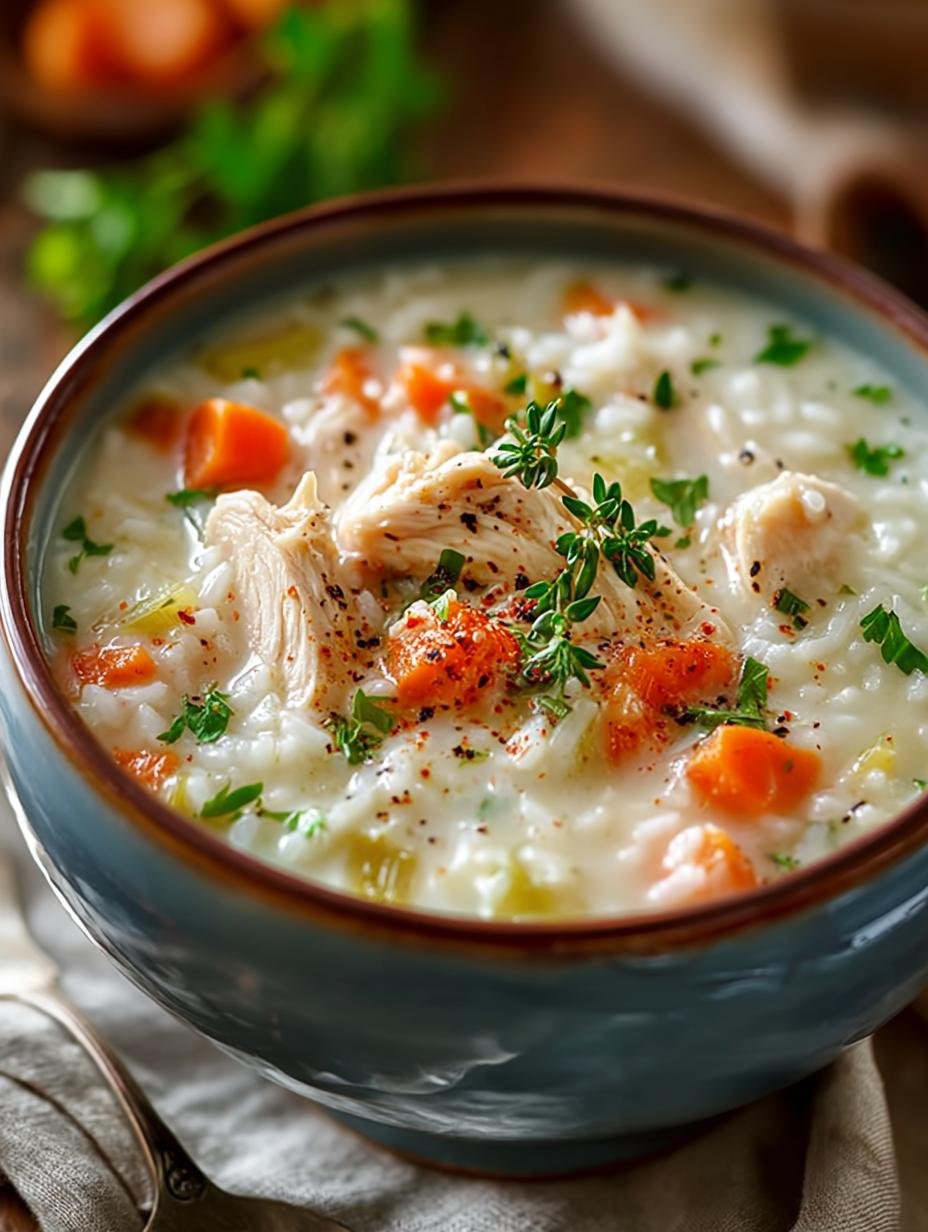 Creamy Chicken Rice Soup: 10 Comforting Steps to Warm You - Creamy Chicken Rice Soup - main visual representation