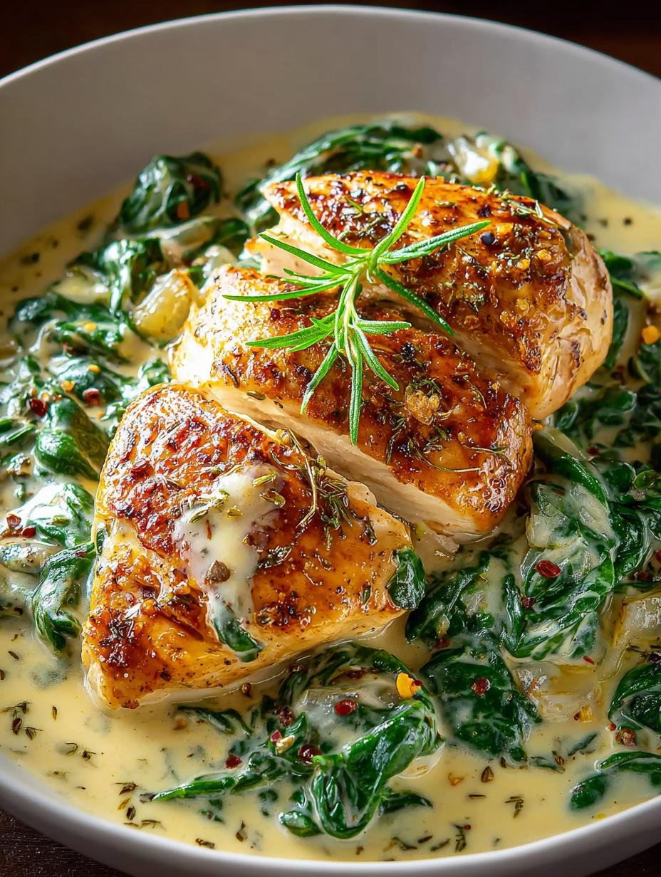 Irresistible Creamy Spinach Chicken for Comfort Food Lovers - Creamy Spinach Chicken - main visual representation
