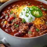 Crockpot Ground Beef Chili